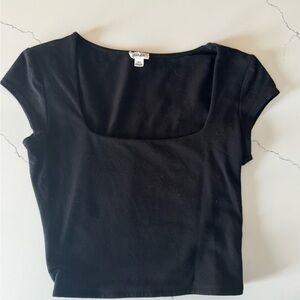 Garage Black Crop Top